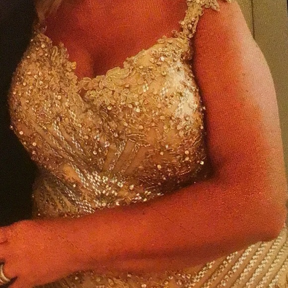 Terani Couture beaded beautiful, detailed dress for weddings, special occasions - Picture 8 of 13